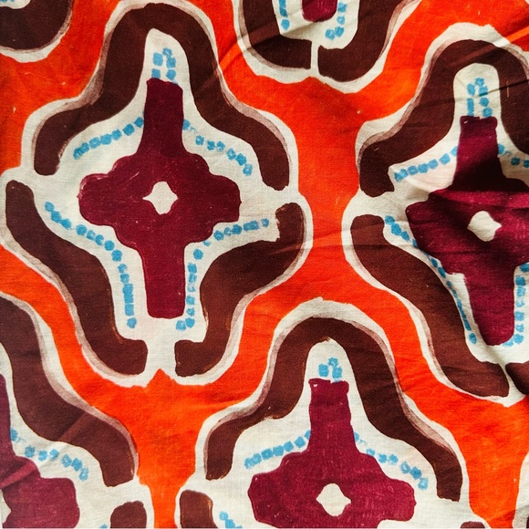 Zara Orange Printed Dress‎ XSmall One Side Strap A-Symmetric Hem NWT - Picture 7 of 7